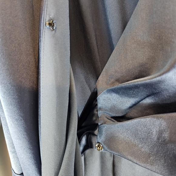 Veronica Beard Agatha Silk Ruched Wrap Mini Dress 2 NWT - Picture 9 of 10